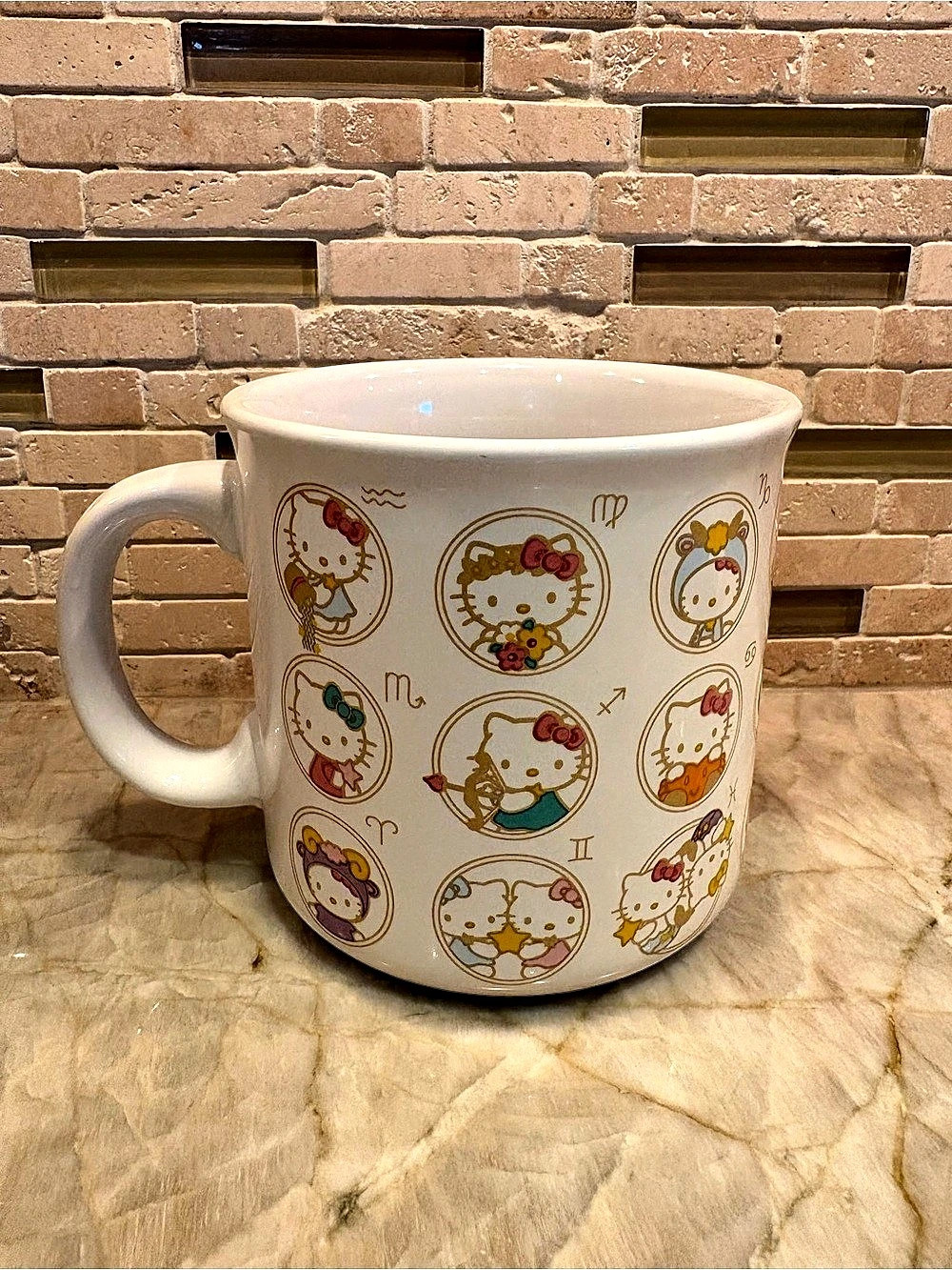 Sanrio Hello Kitty Zodiac 20oz Ceramic Mug White